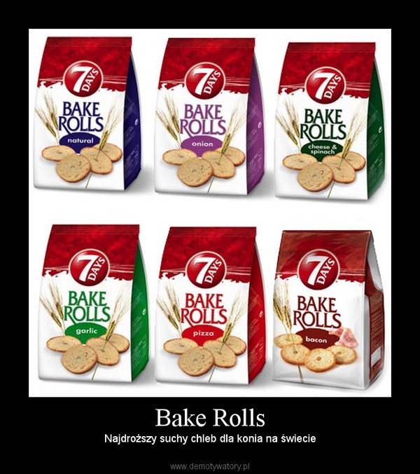 Bake Rolls – Najdroższy suchy chleb dla konia na świecie 