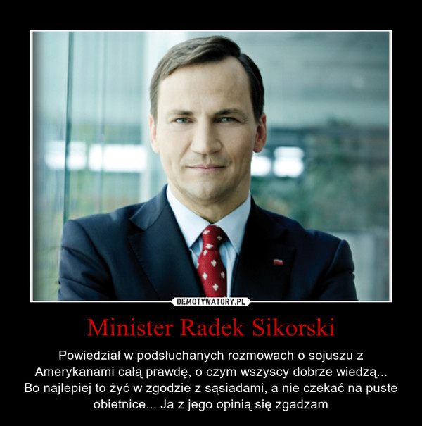 Minister Radek Sikorski