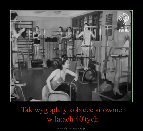 Tak wyglądały kobiece siłownie w latach 40'tych –  