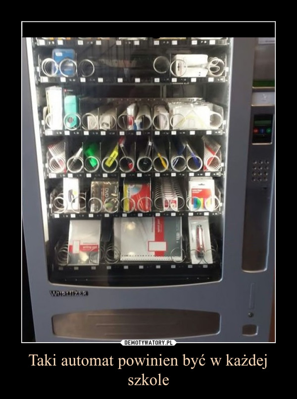 Taki automat powinien być w każdej szkole –  