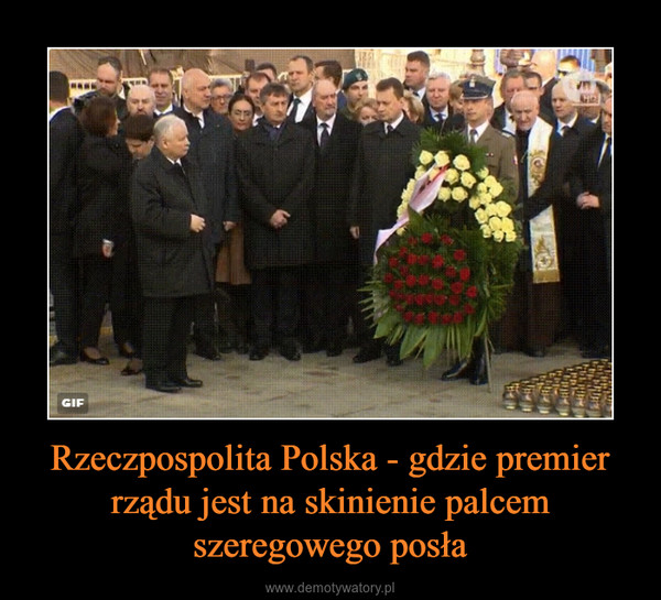 Rzeczpospolita Polska - gdzie premier rządu jest na skinienie palcem szeregowego posła –  
