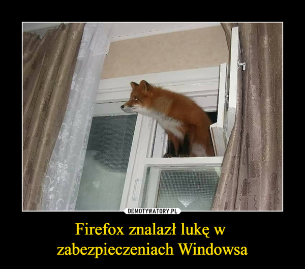 Firefox znalazł lukę w 
zabezpieczeniach Windowsa