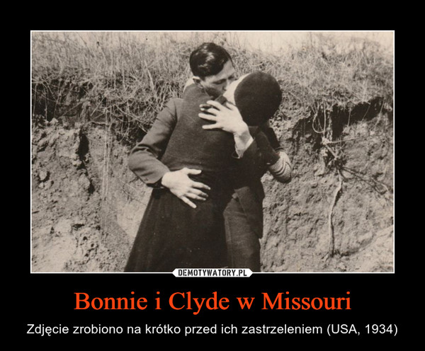 Bonnie i Clyde w Missouri – Zdjęcie zrobiono na krótko przed ich zastrzeleniem (USA, 1934) 