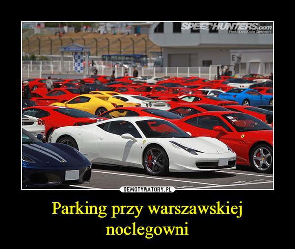 Parking przy warszawskiej noclegowni