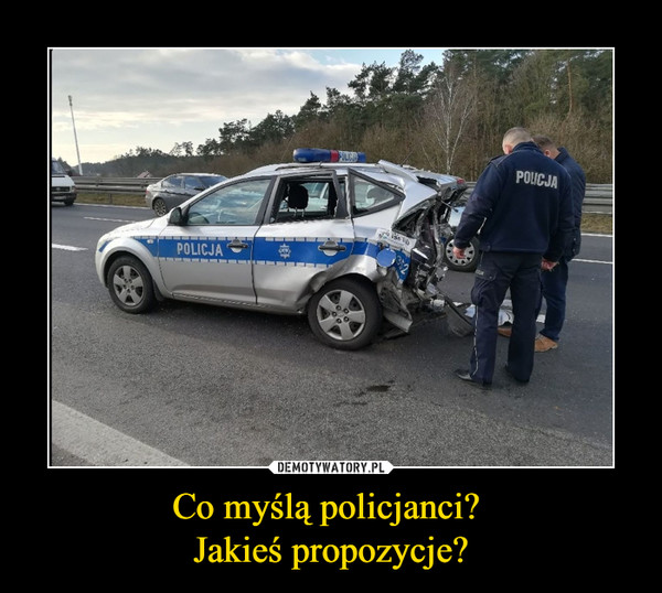 Co myślą policjanci? Jakieś propozycje? –  