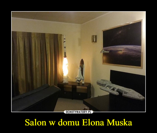 Salon w domu Elona Muska –  