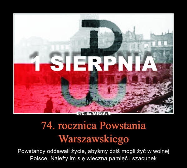 74. rocznica Powstania Warszawskiego