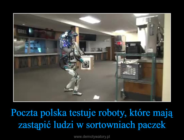Poczta polska testuje roboty, które mają zastąpić ludzi w sortowniach paczek –  