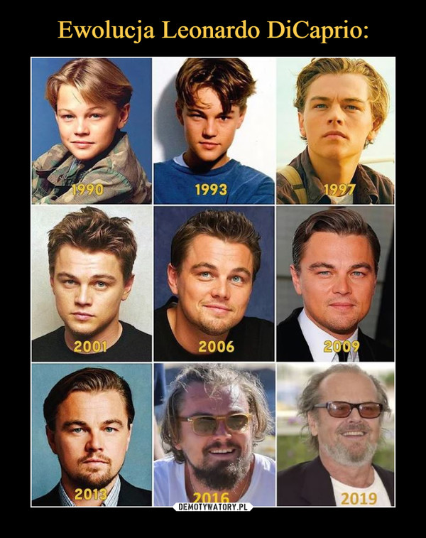 Ewolucja Leonardo DiCaprio: