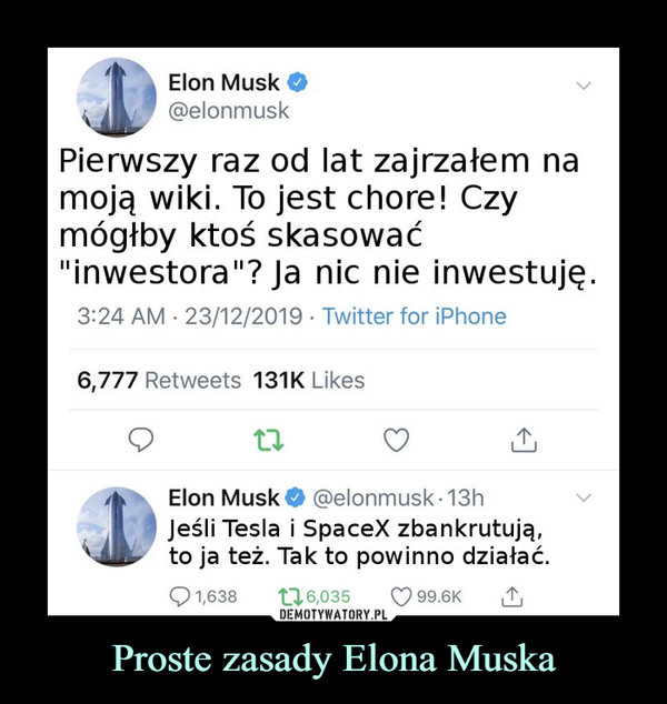 Proste zasady Elona Muska –  