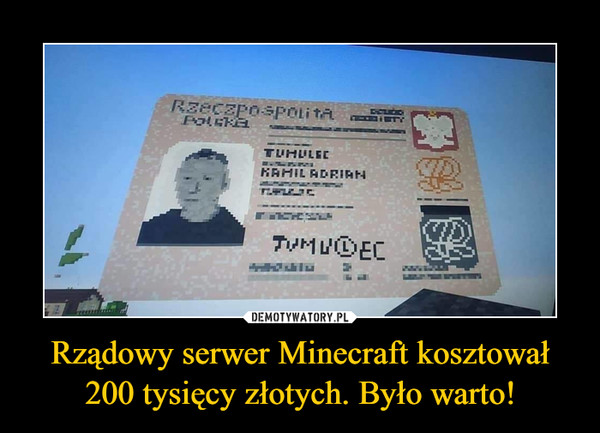 Rządowy serwer Minecraft kosztował 200 tysięcy złotych. Było warto! –  
