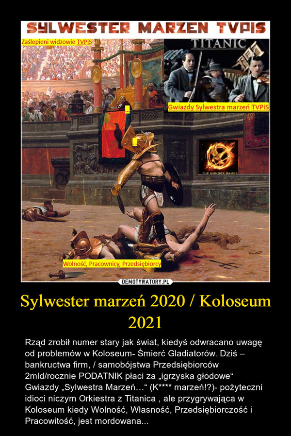 Sylwester marzeń 2020 / Koloseum 2021