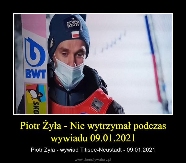 Piotr Żyła - Nie wytrzymał podczas wywiadu 09.01.2021 – Piotr Żyła - wywiad Titisee-Neustadt - 09.01.2021 