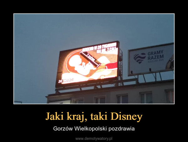 Jaki kraj, taki Disney – Gorzów Wielkopolski pozdrawia 