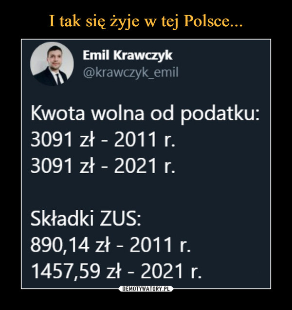 I tak się żyje w tej Polsce...