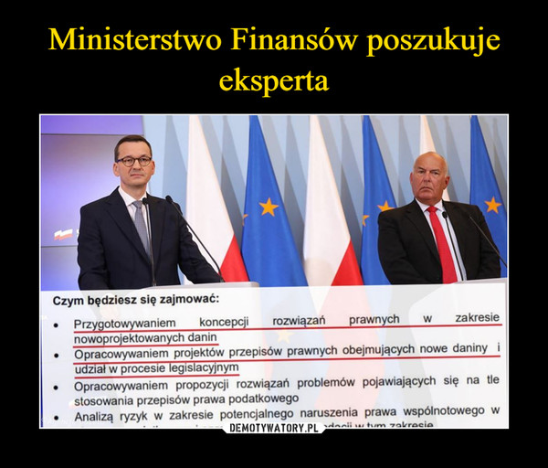 Ministerstwo Finansów poszukuje eksperta