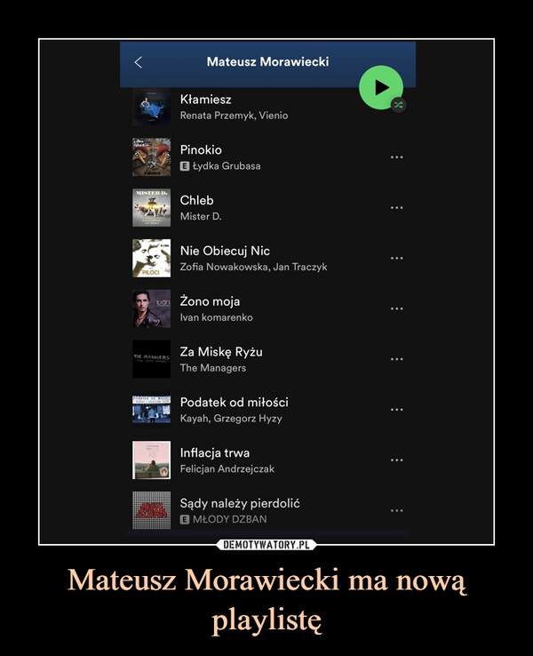 Mateusz Morawiecki ma nową playlistę