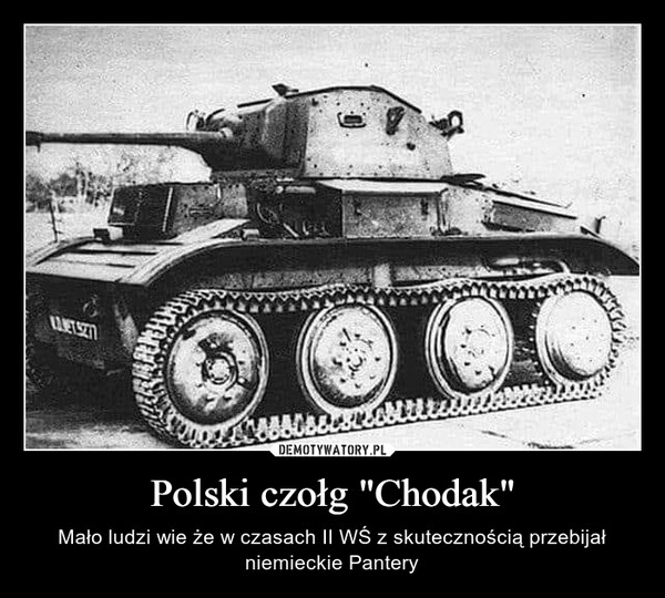 Polski czołg "Chodak"