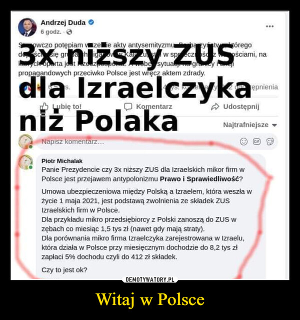 Witaj w Polsce –  
