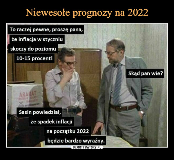 Niewesołe prognozy na 2022