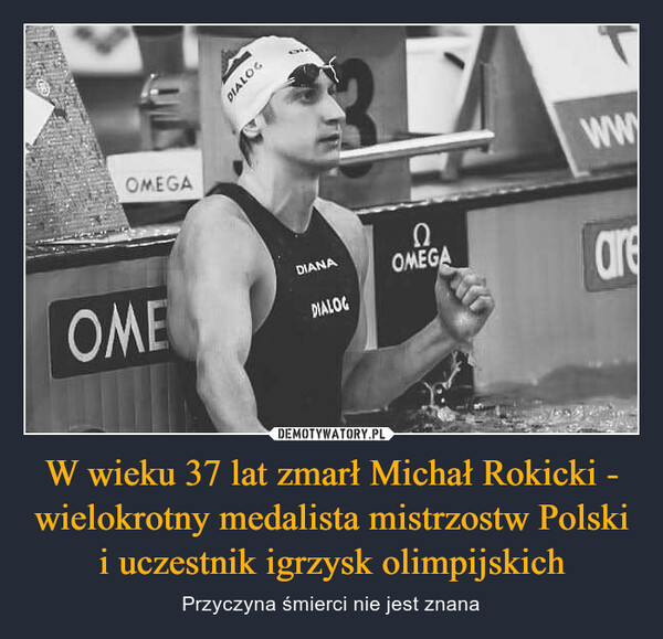 W wieku 37 lat zmarł Michał Rokicki - wielokrotny medalista mistrzostw Polski i uczestnik igrzysk olimpijskich