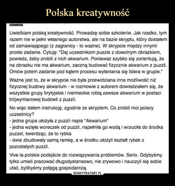 Polska kreatywność