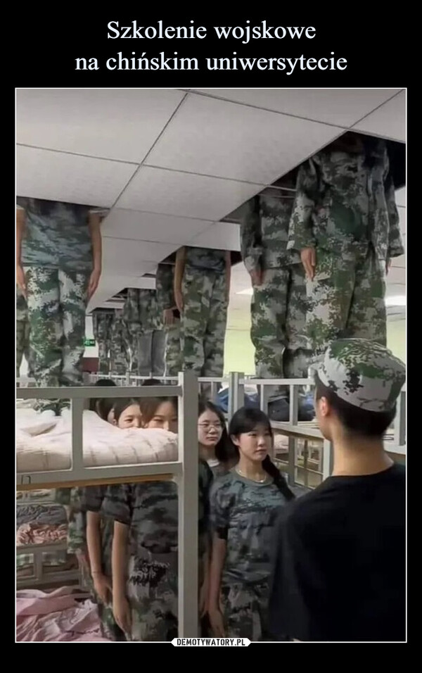 Szkolenie wojskowe
na chińskim uniwersytecie