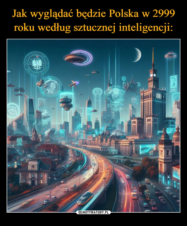 Jak wyglądać będzie Polska w 2999 roku według sztucznej inteligencji: