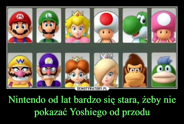 Nintendo od lat bardzo się stara, żeby nie pokazać Yoshiego od przodu –  (}(1)